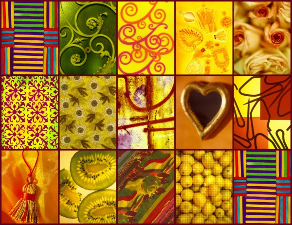 COLLAGE JAUNE  Print